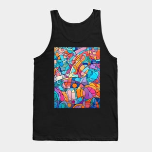 Islamic Grandeur Unveiled: Timeless Art, Floral Motifs, and Vibrant Ornaments Tank Top